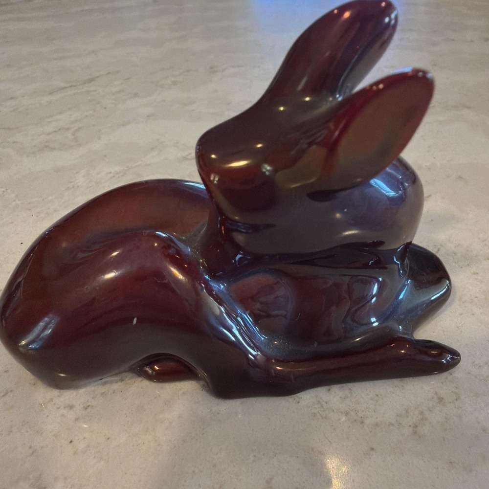 Vintage Zsolnay Eosin Fawn Figurine Chipped See Pics